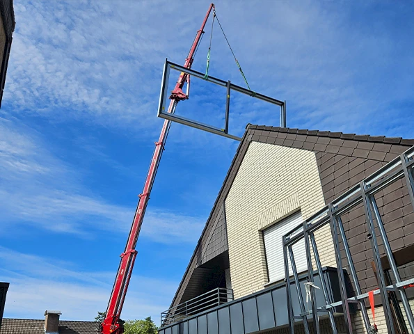 Die Montage eines Terrassendaches