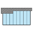 Icon Flachdach mit verdeckt liegender Statik