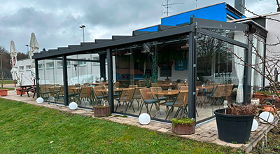 Restaurant Überdachung Sommergarten Garten