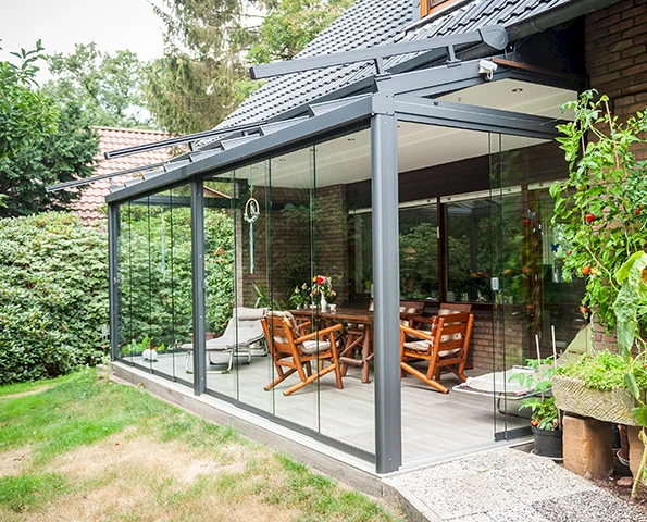 Haus Garten Terrassenüberdachung