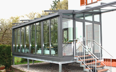 Wintergarten auf Terrasse