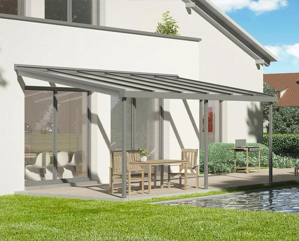 Haus Garten Terrassenüberdachung