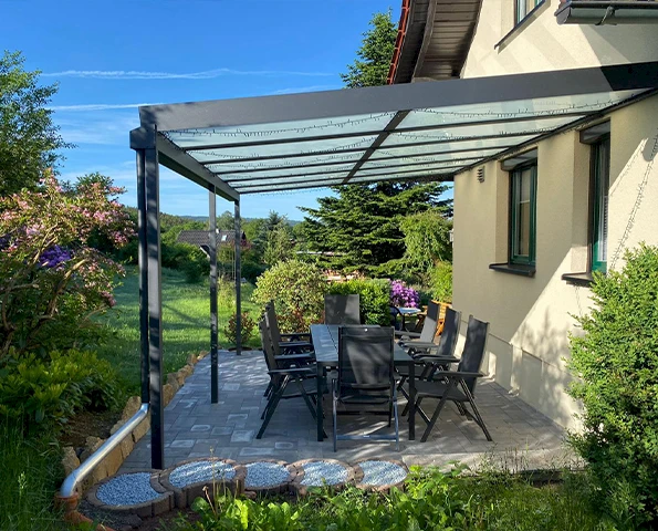Haus Garten Terrassenüberdachung