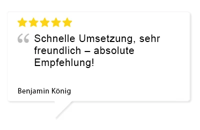 Bewertung Kunde