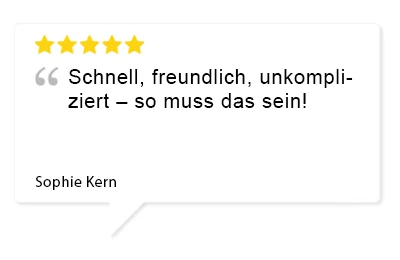Bewertung Kunde