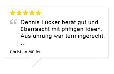Bewertung Kunde