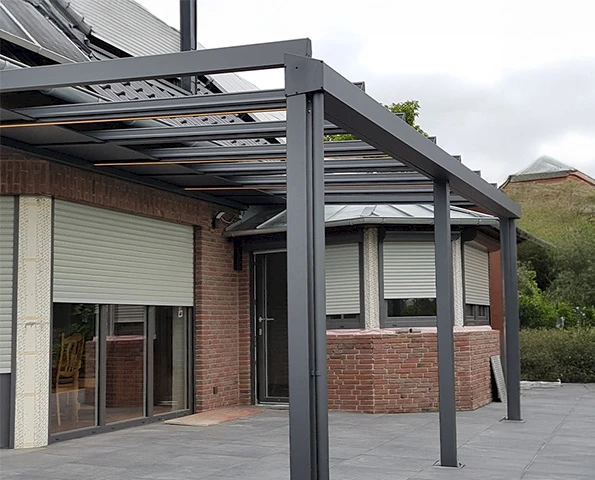 Haus Garten Terrassenüberdachung