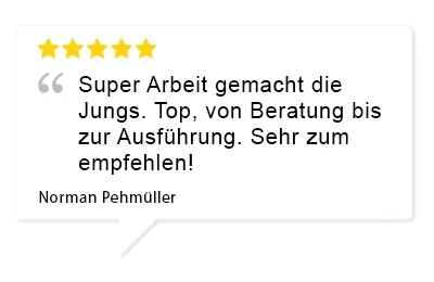 Bewertung Kunde