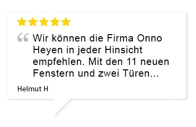 Bewertung Kunde