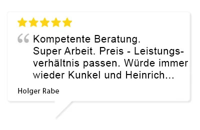 Bewertung Kunde