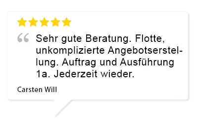 Bewertung Kunde