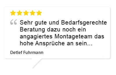 Bewertung Kunde