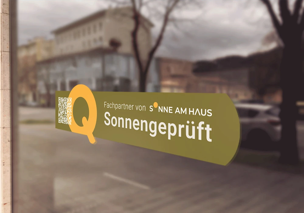 Qualitätssiegel Sonngeprüft – Fachpartner von Sonne am Haus