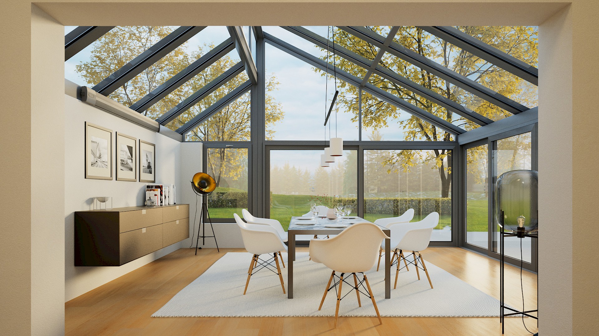 Wintergartenmomente genießen mit optimaler Belüftung, Wärme und Licht.