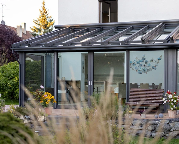 Wintergarten einer Villa