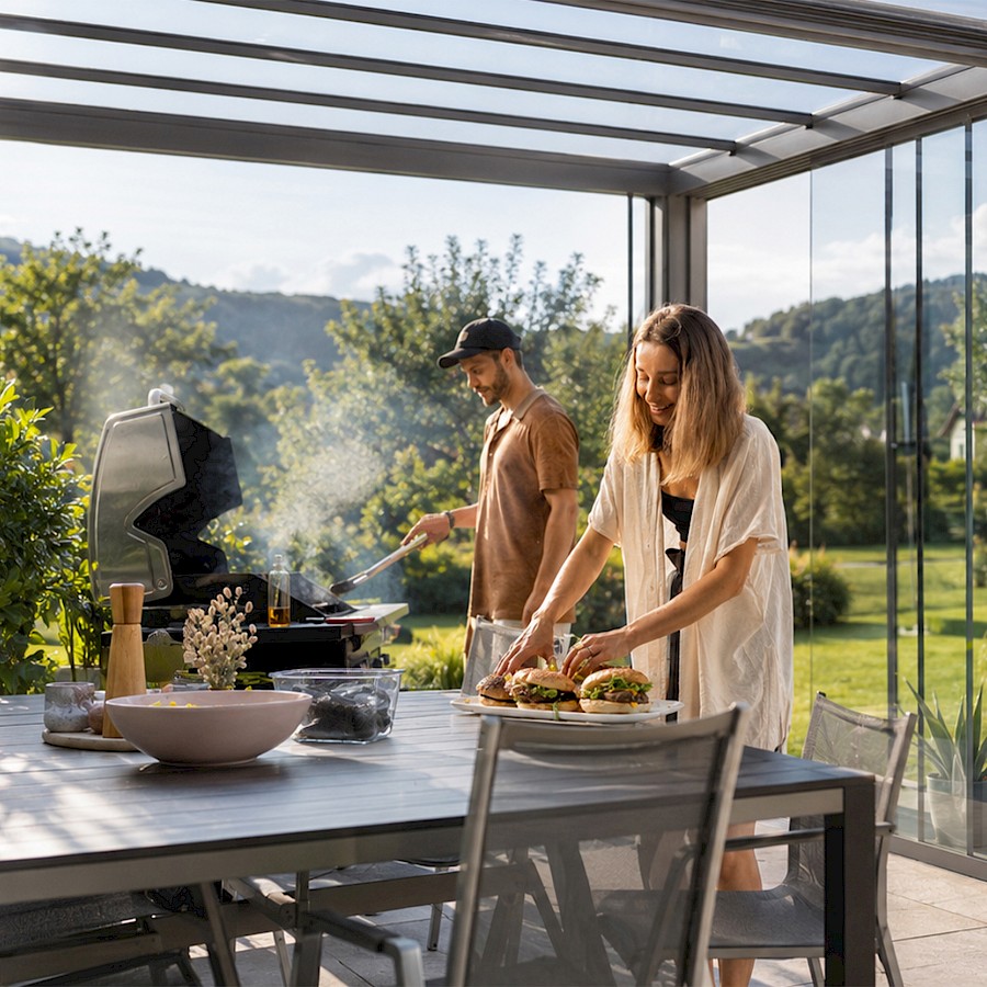 Sommerküche im Sommergarten
