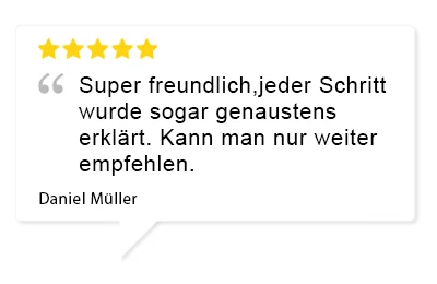 Bewertung Kunde