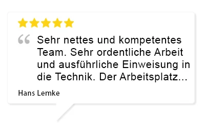 Bewertung Kunde